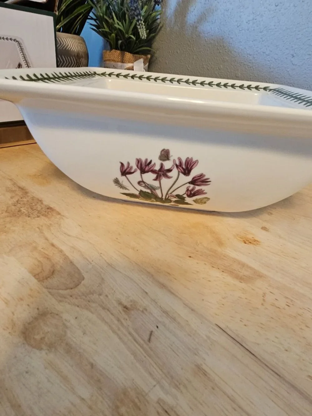 Portmeirion Botanic Garden Square Serving Bowl 10.5 inches